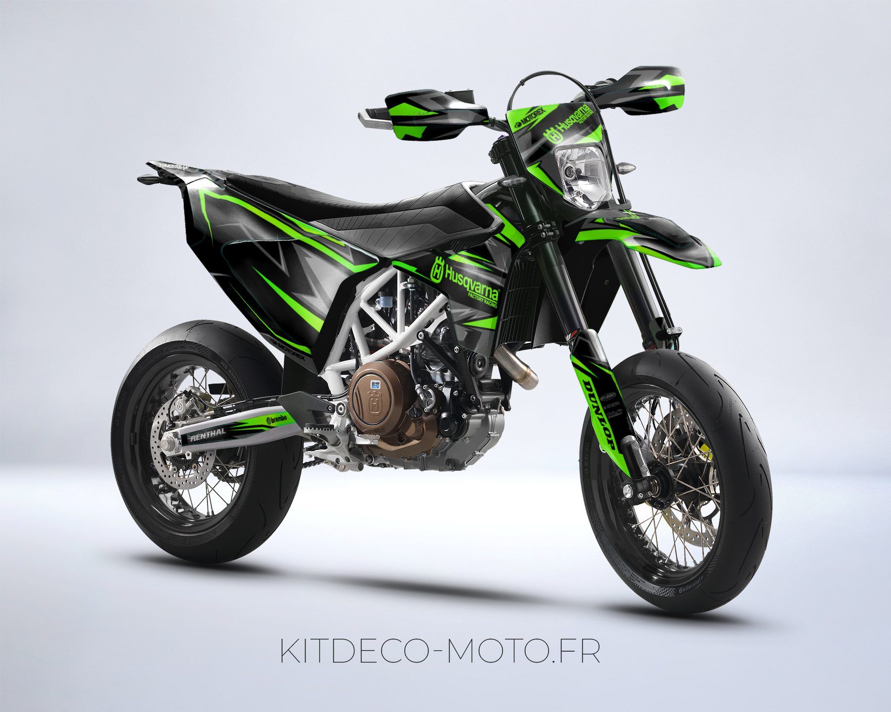 kit déco husqvarna 701 sm colors mixt vert