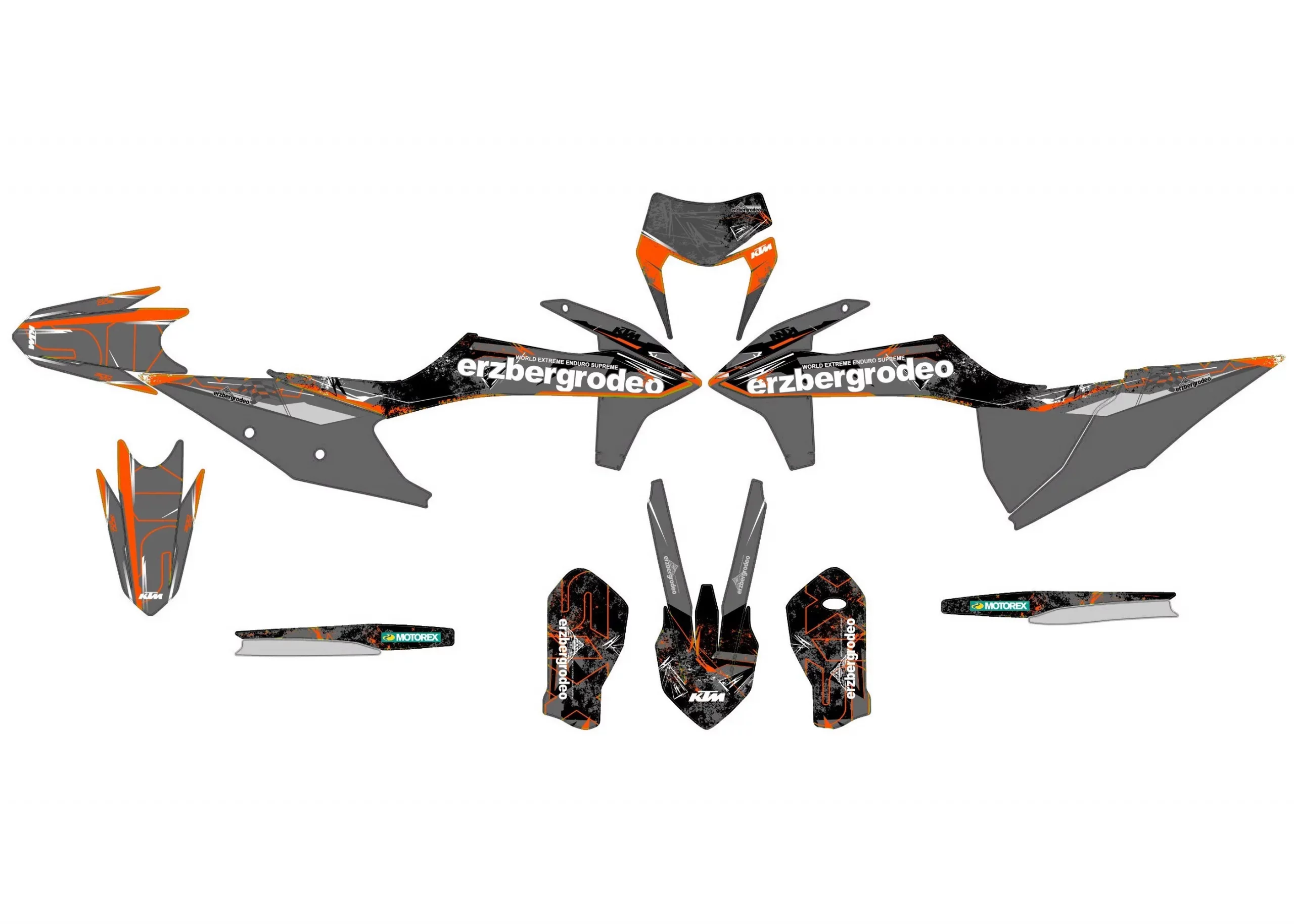 kit déco ktm exc / exc f (2020 2023) erz