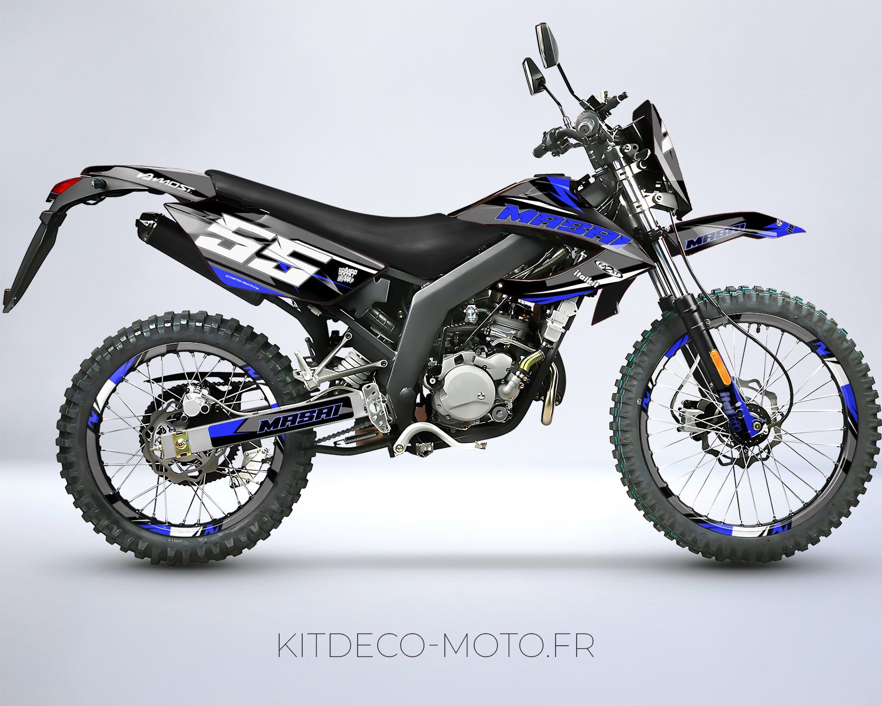 kit déco masai razer (2011 2023) craft bleu / gris