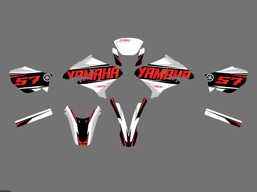 kit déco yamaha dt 50 – fusion rouge