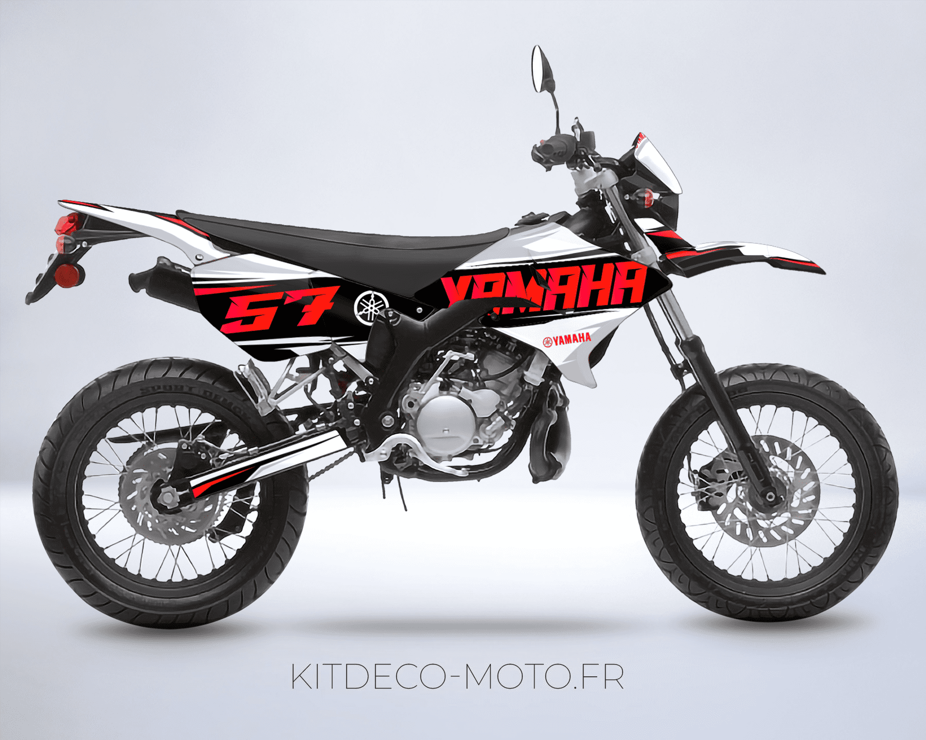 kit déco yamaha dt 50 – fusion rouge
