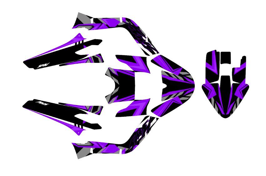 kit déco mbk booster (2004 2018) carem violet