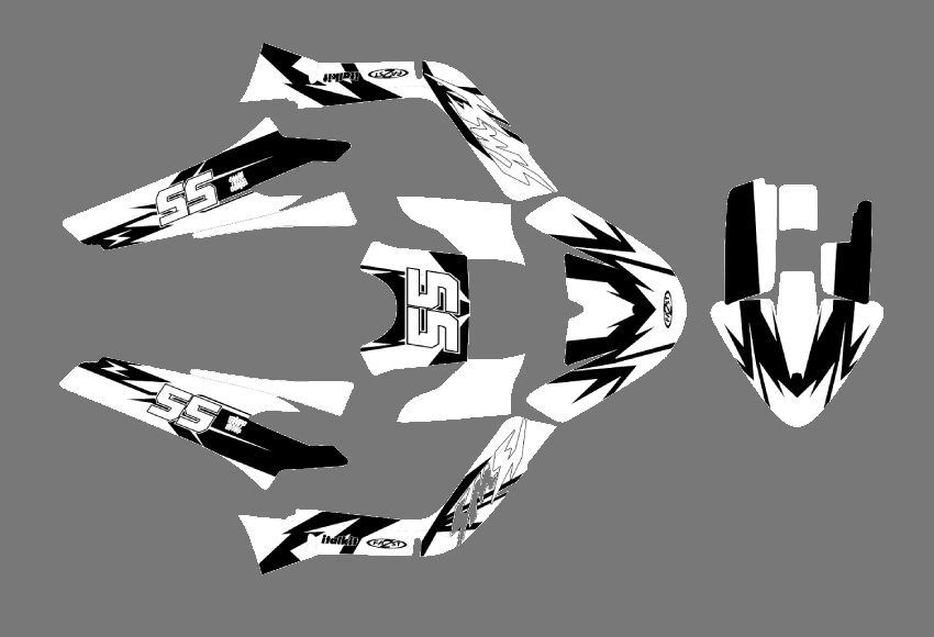 kit déco mbk booster (2004 2018) craft blanc