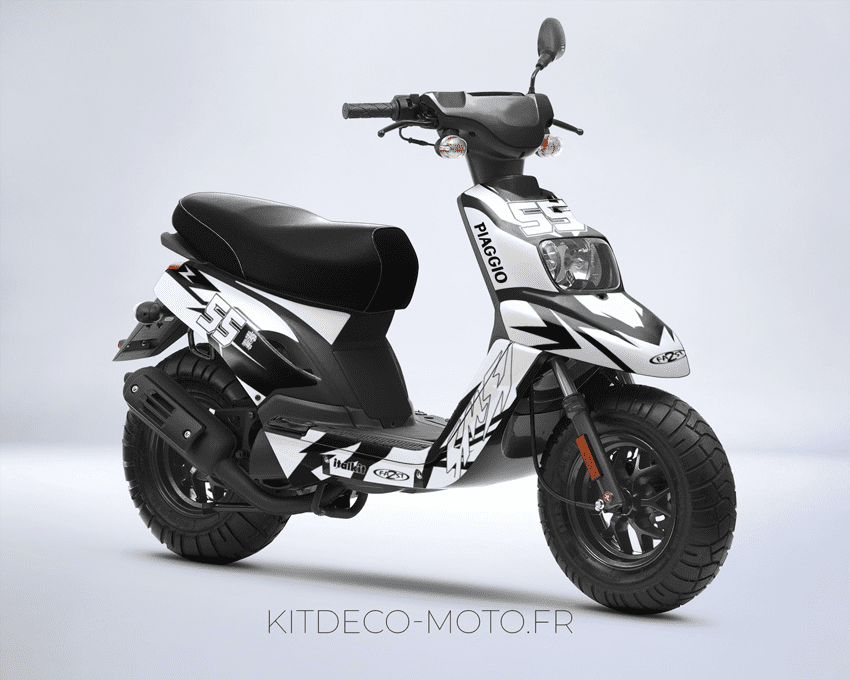 kit déco mbk booster (2004 2018) craft blanc