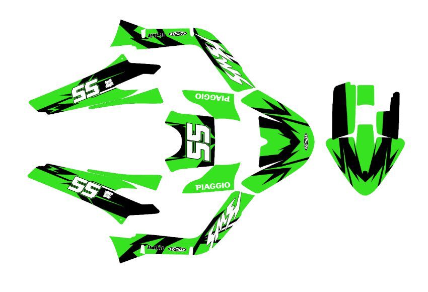 kit déco mbk booster (2004 2018) craft vert