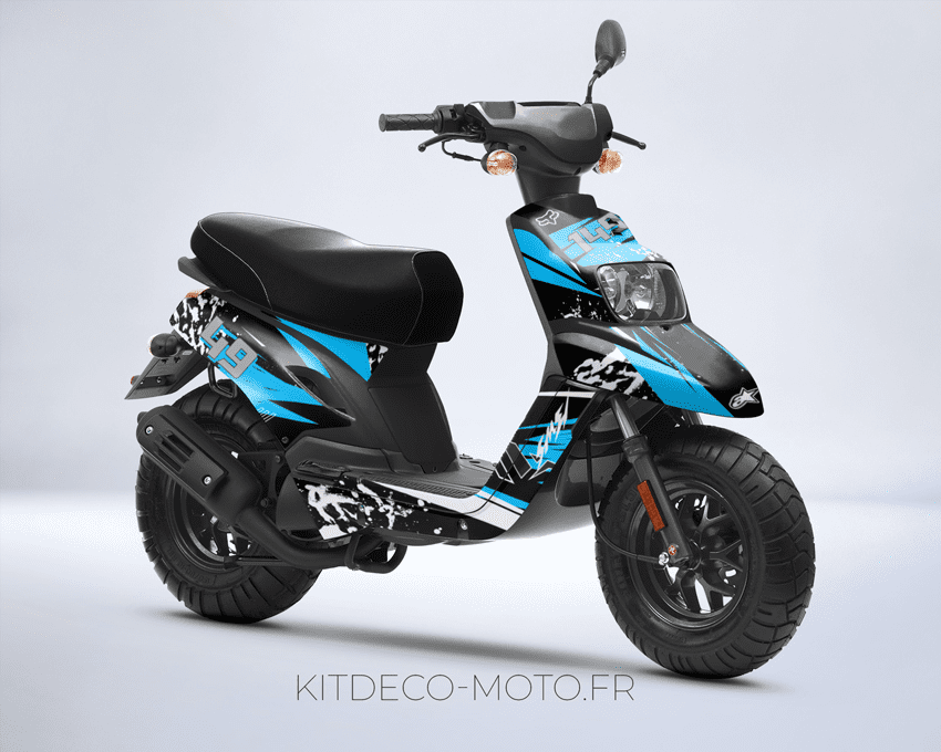 kit déco mbk booster (2004 2018) splash cyan