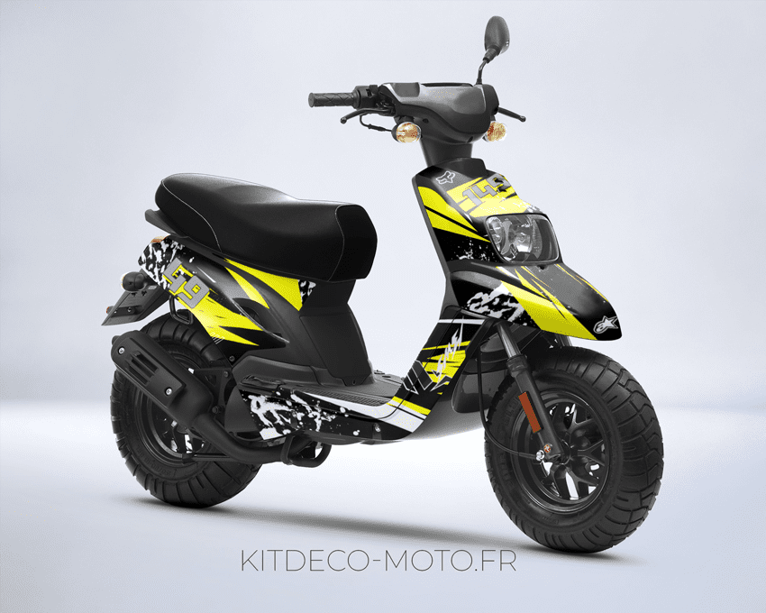kit déco mbk booster (2004 2018) splash jaune
