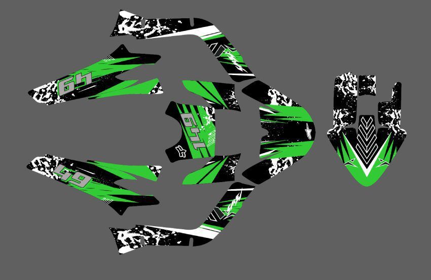 kit déco mbk booster (2004 2018) splash vert