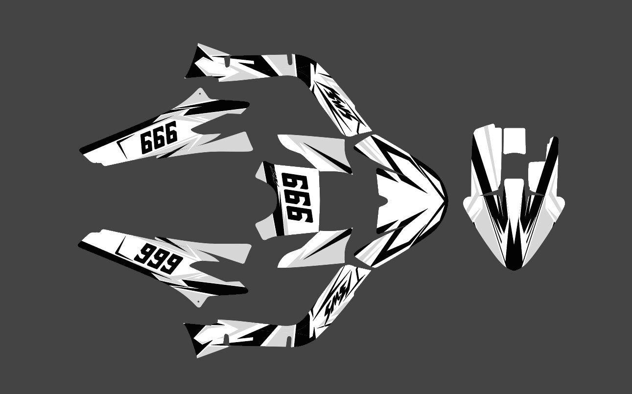 kit déco mbk booster (2004 2018) sublime noir