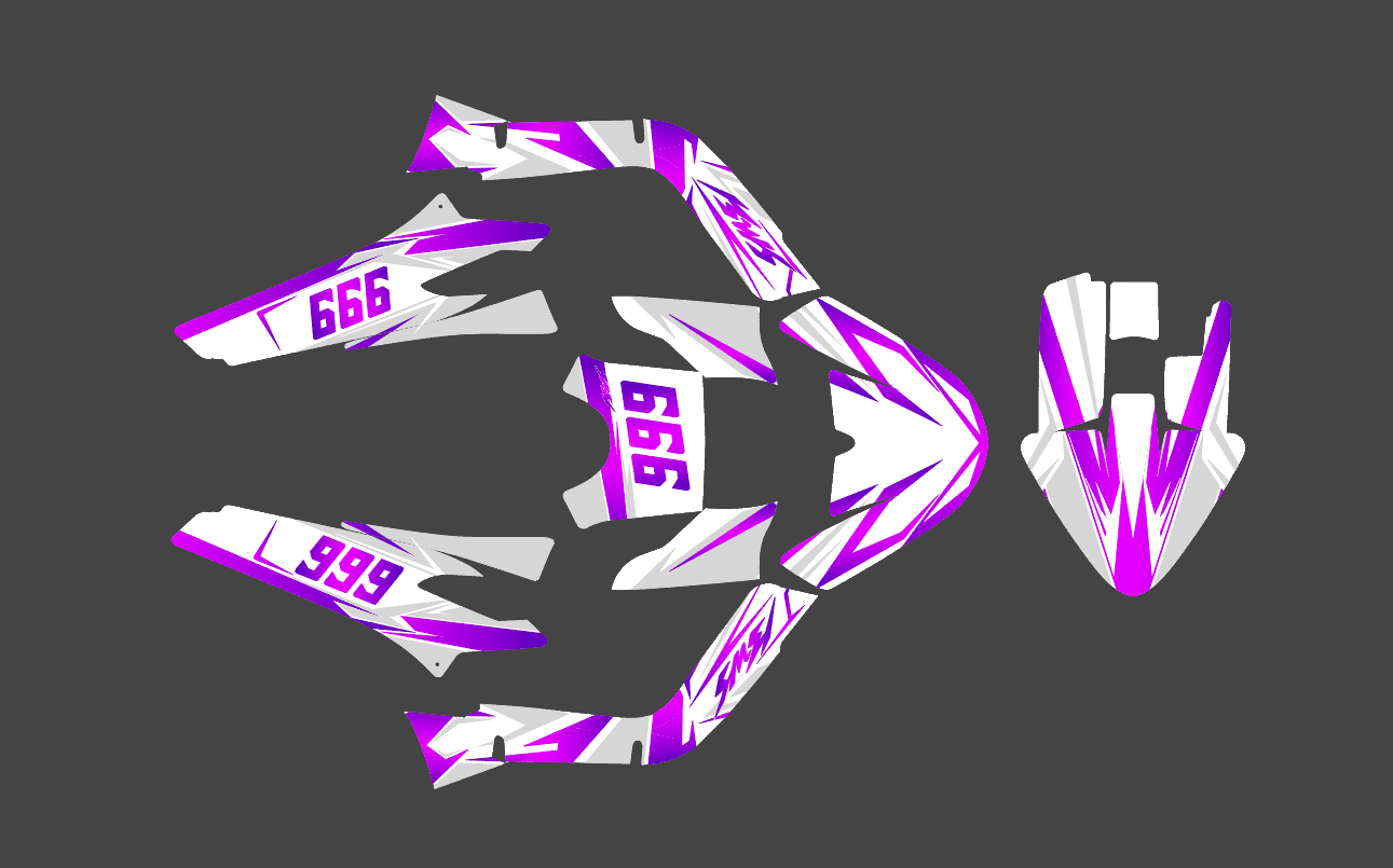 kit déco mbk booster (2004 2018) sublime rose