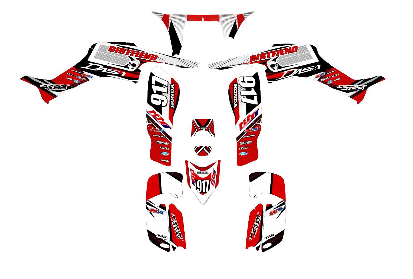 kit déco honda 400 trx fiend