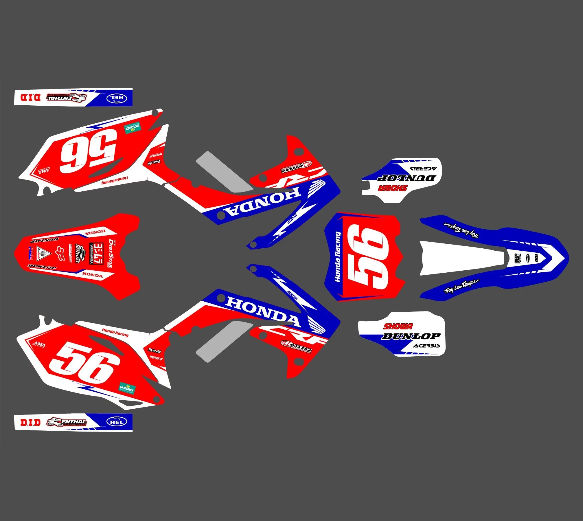 kit déco honda 450 crf (2009 2012) factory #2