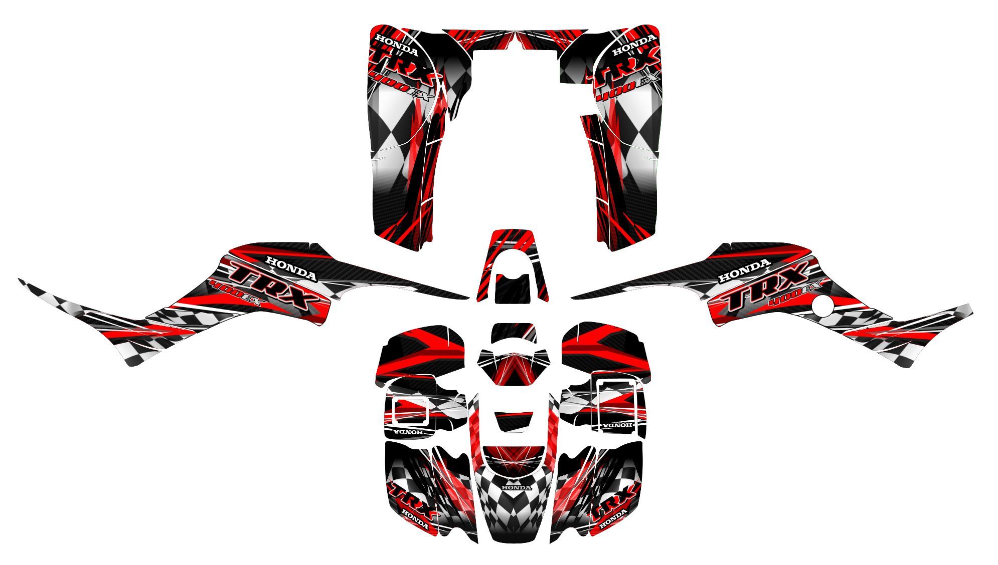 kit déco honda 400 trx course