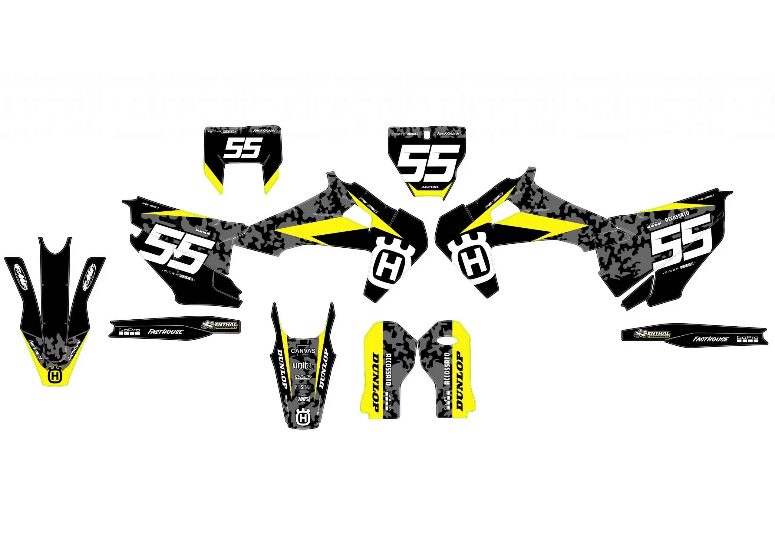 kit déco husqvarna tc / fc / fs (2019 2022) camo