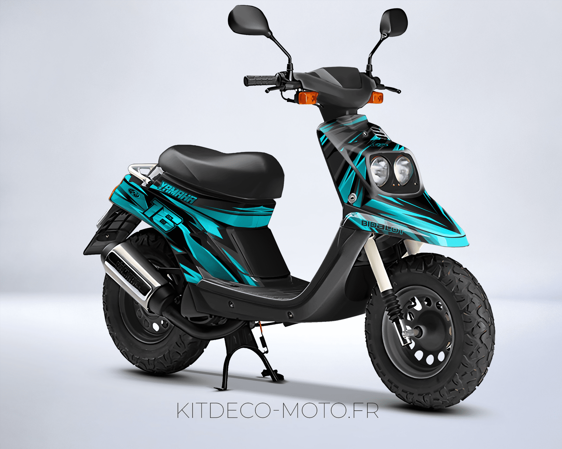 kit déco mbk booster (1990 2003) airon cyan