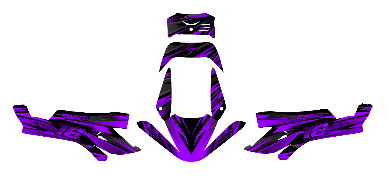 kit déco mbk booster (1990 2003) airon violet