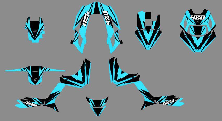 kit déco mbk booster bcd craft cyan