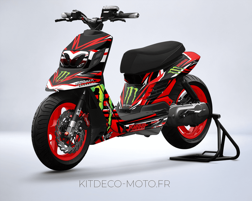 kit déco mbk booster bcd monster rouge