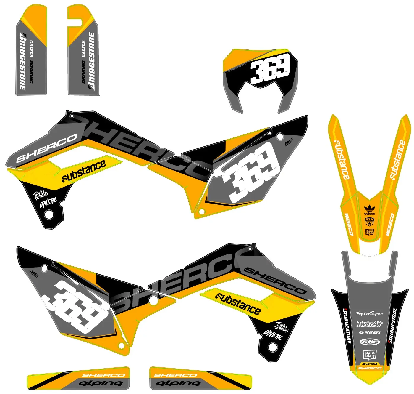 kit déco sherco se / ser airon