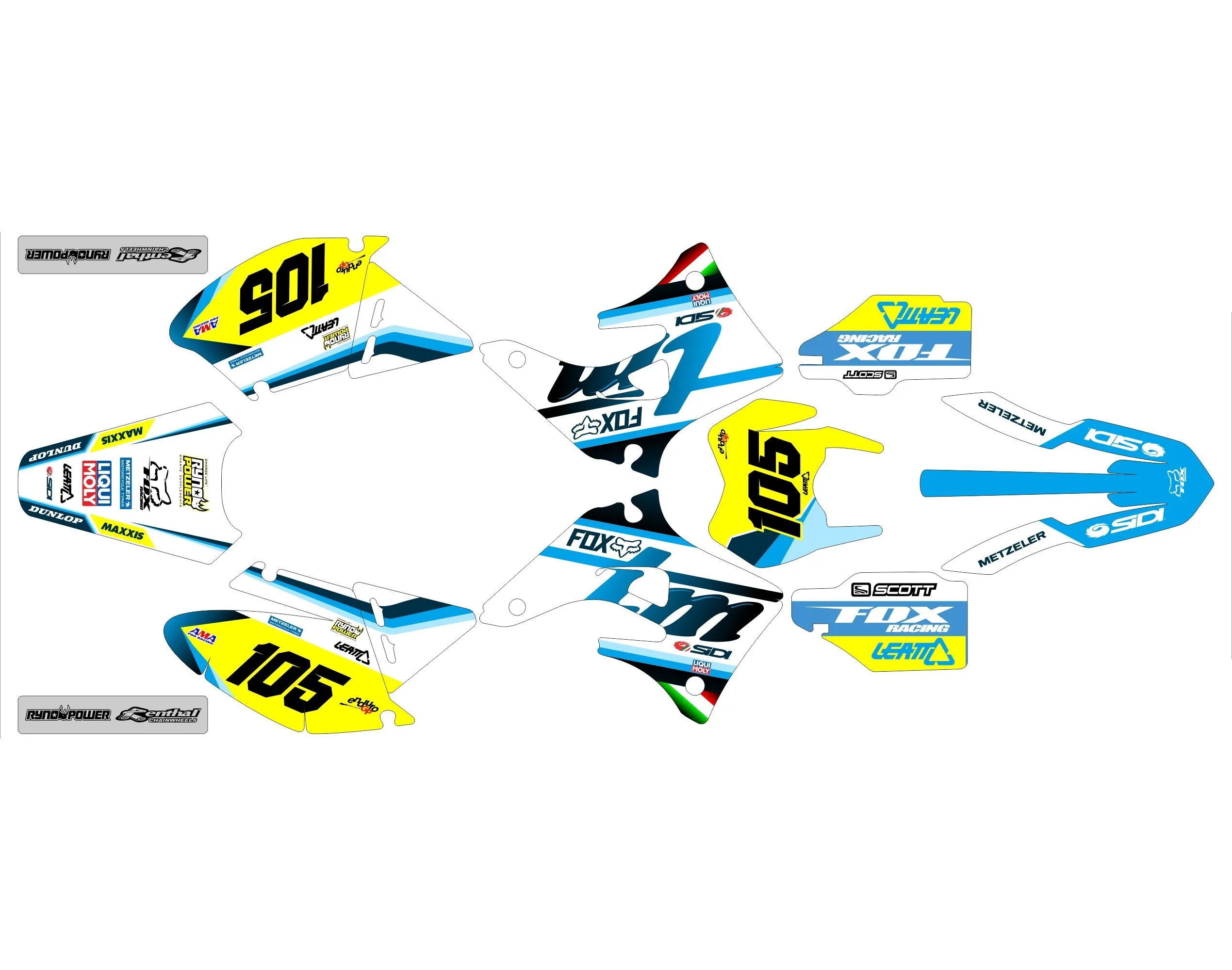 kit déco tm racing (2004 2007) origine