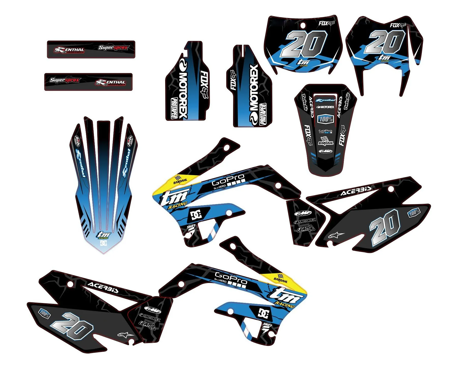 kit déco tm racing (2008 2014) factory