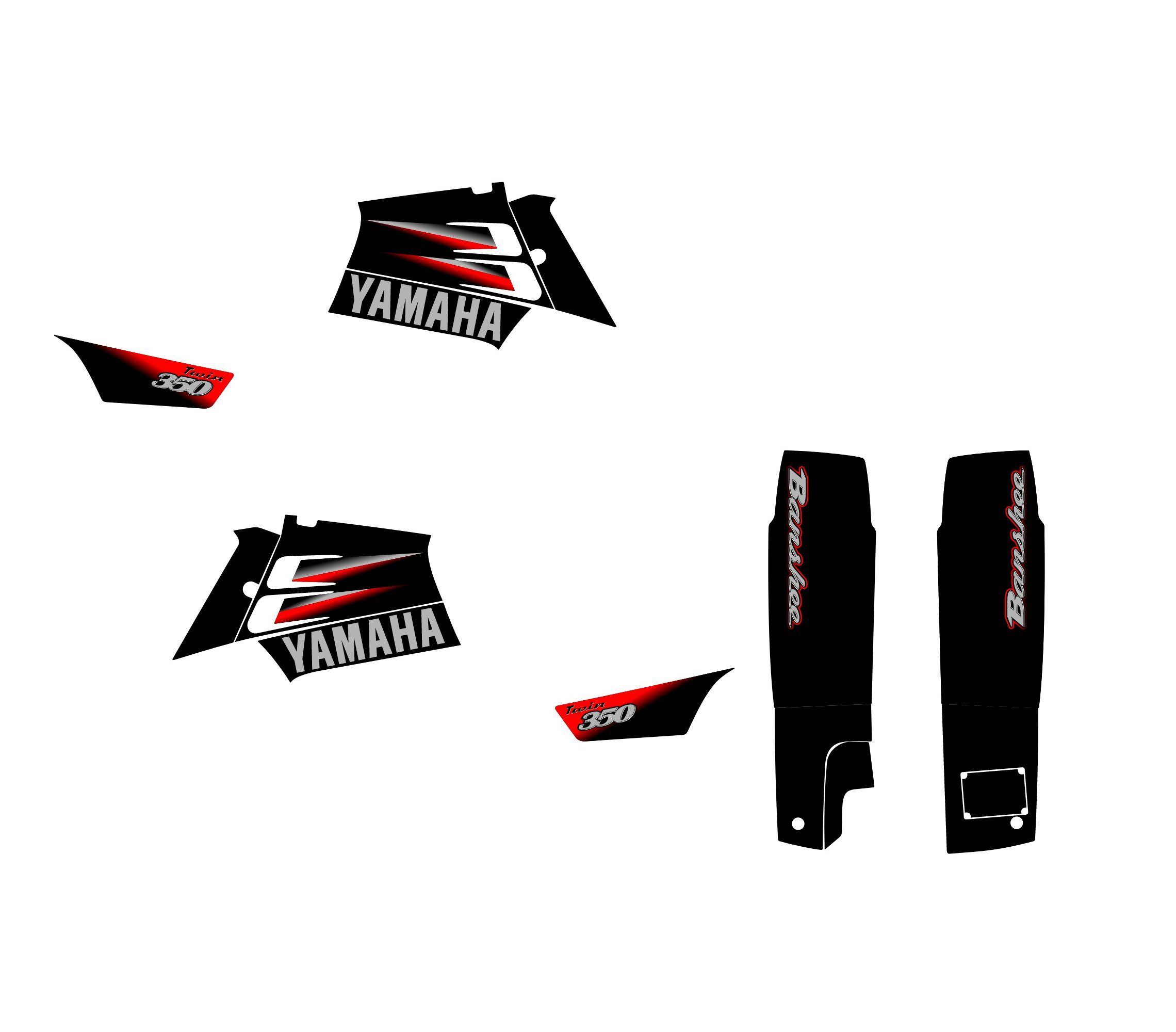 kit déco yamaha 350 banshee origine noir