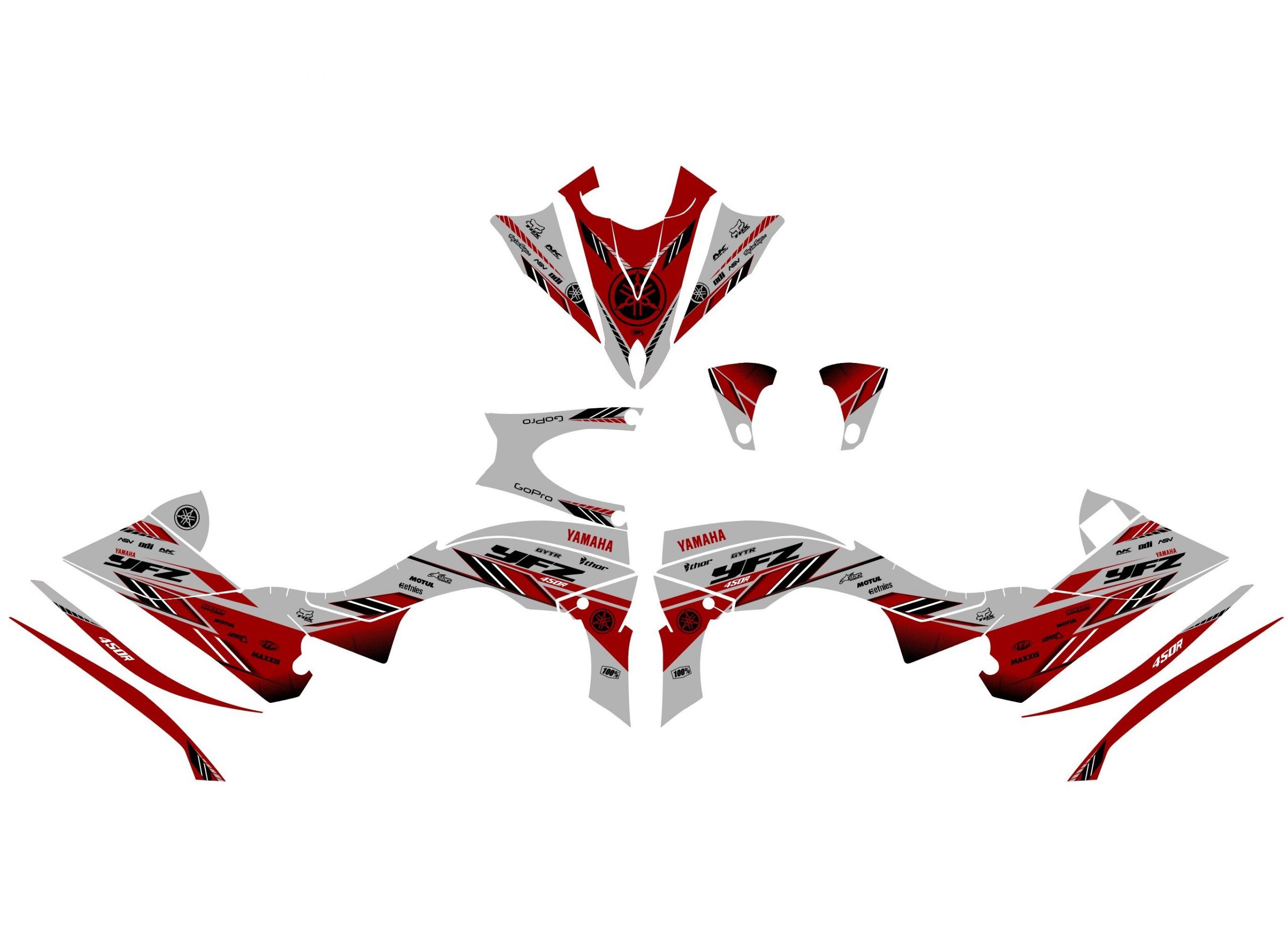 kit déco yamaha yfm 450 yfz cherry