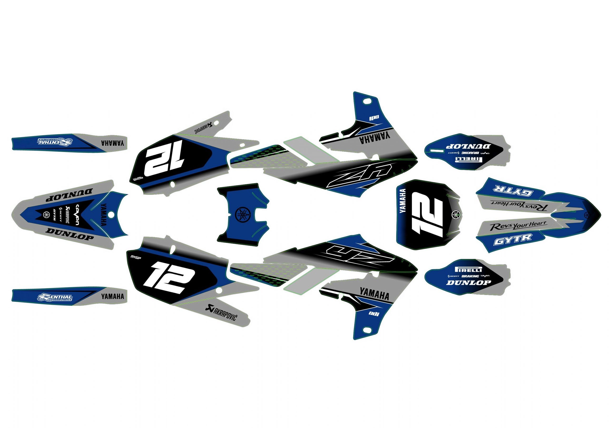 kit déco yamaha 250 yzf (2019 2023) inverse