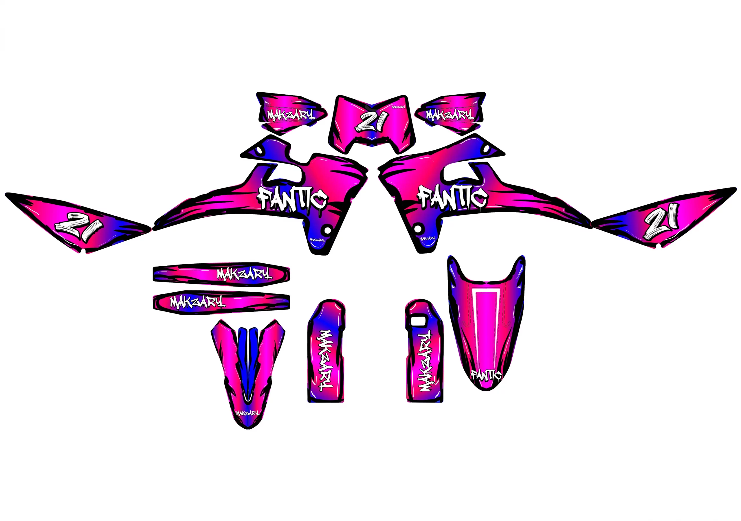 kit déco fantic xm / xe 50 – draft