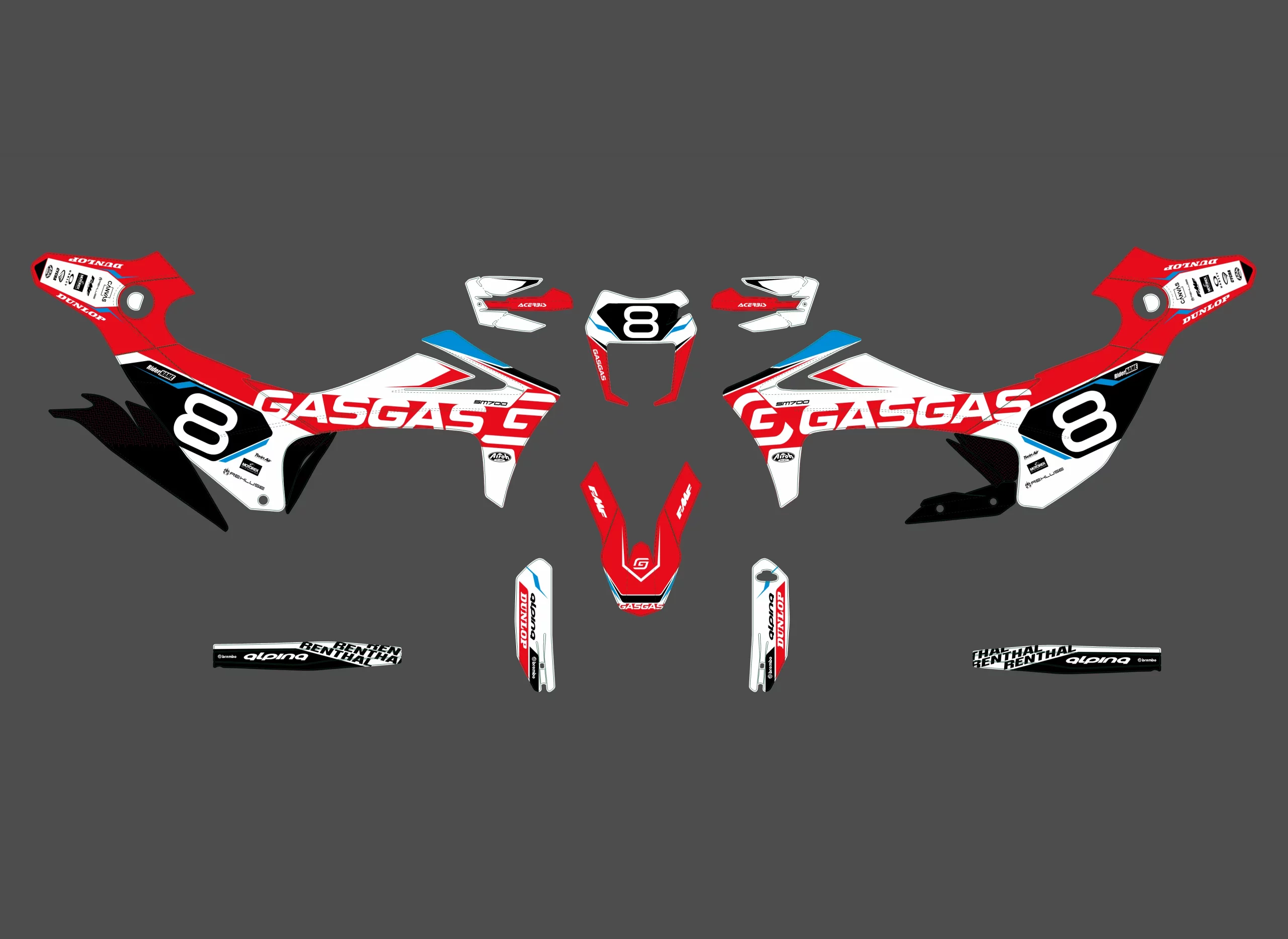 kit déco gasgas 700 sm / es color