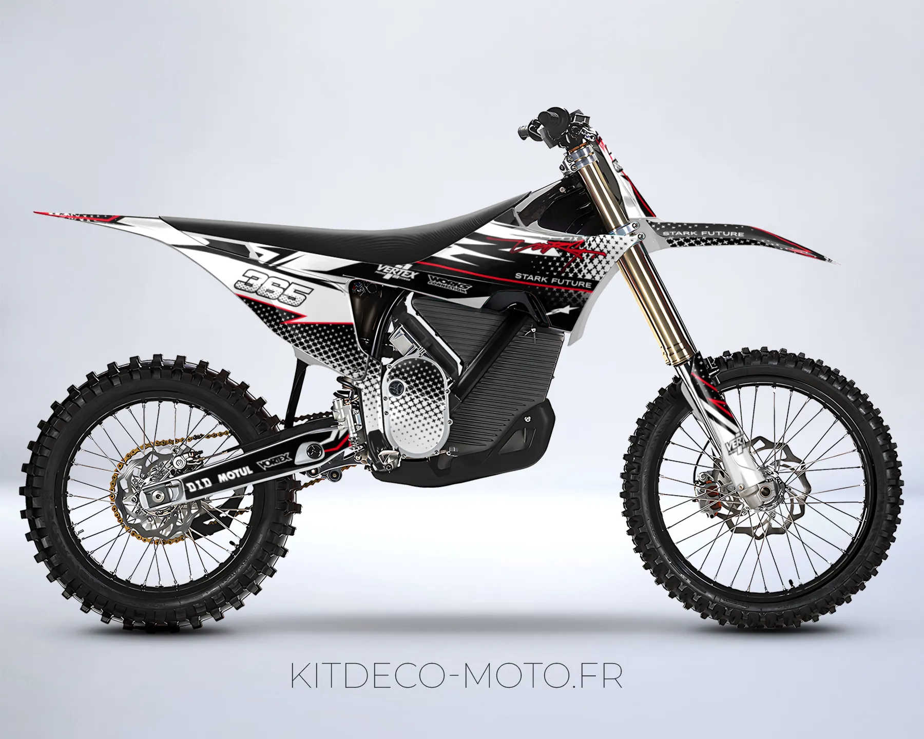 kit déco stark varg future line blanc / rouge