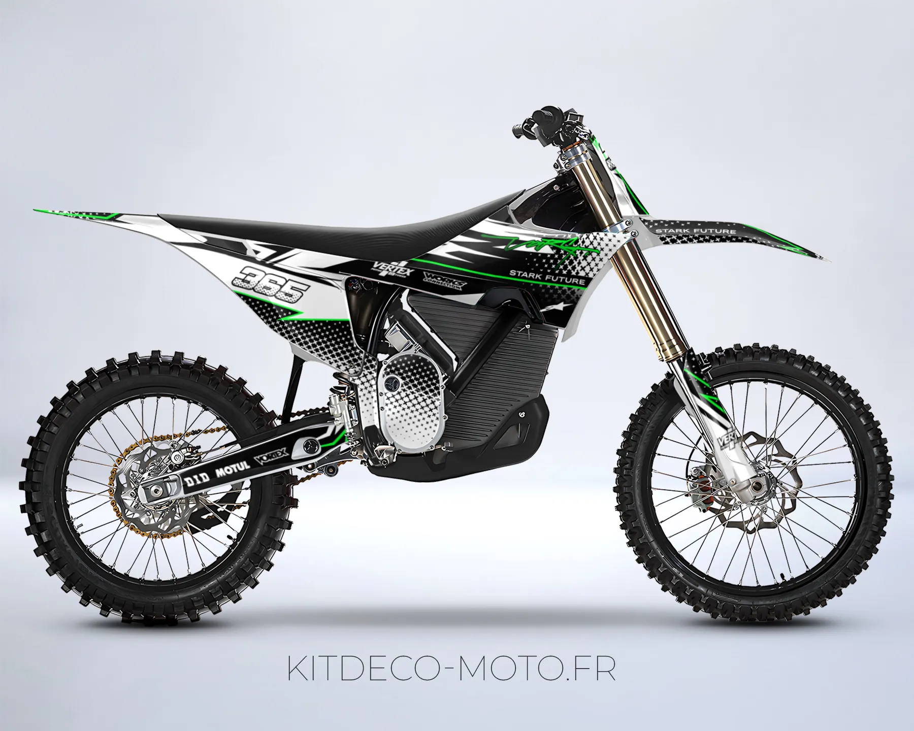 kit déco stark varg future line blanc / vert