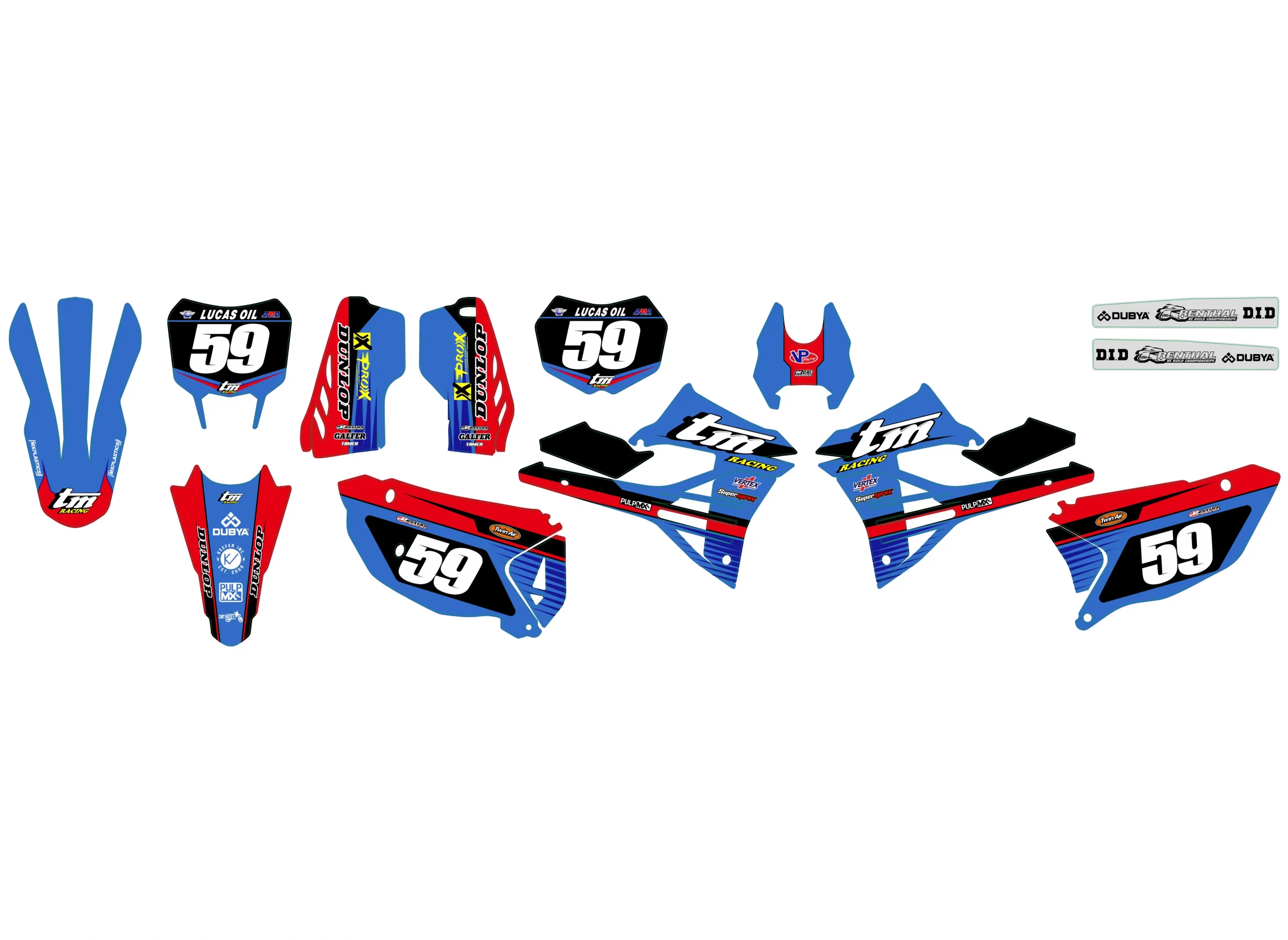 kit déco tm racing (2022 2024) race rouge