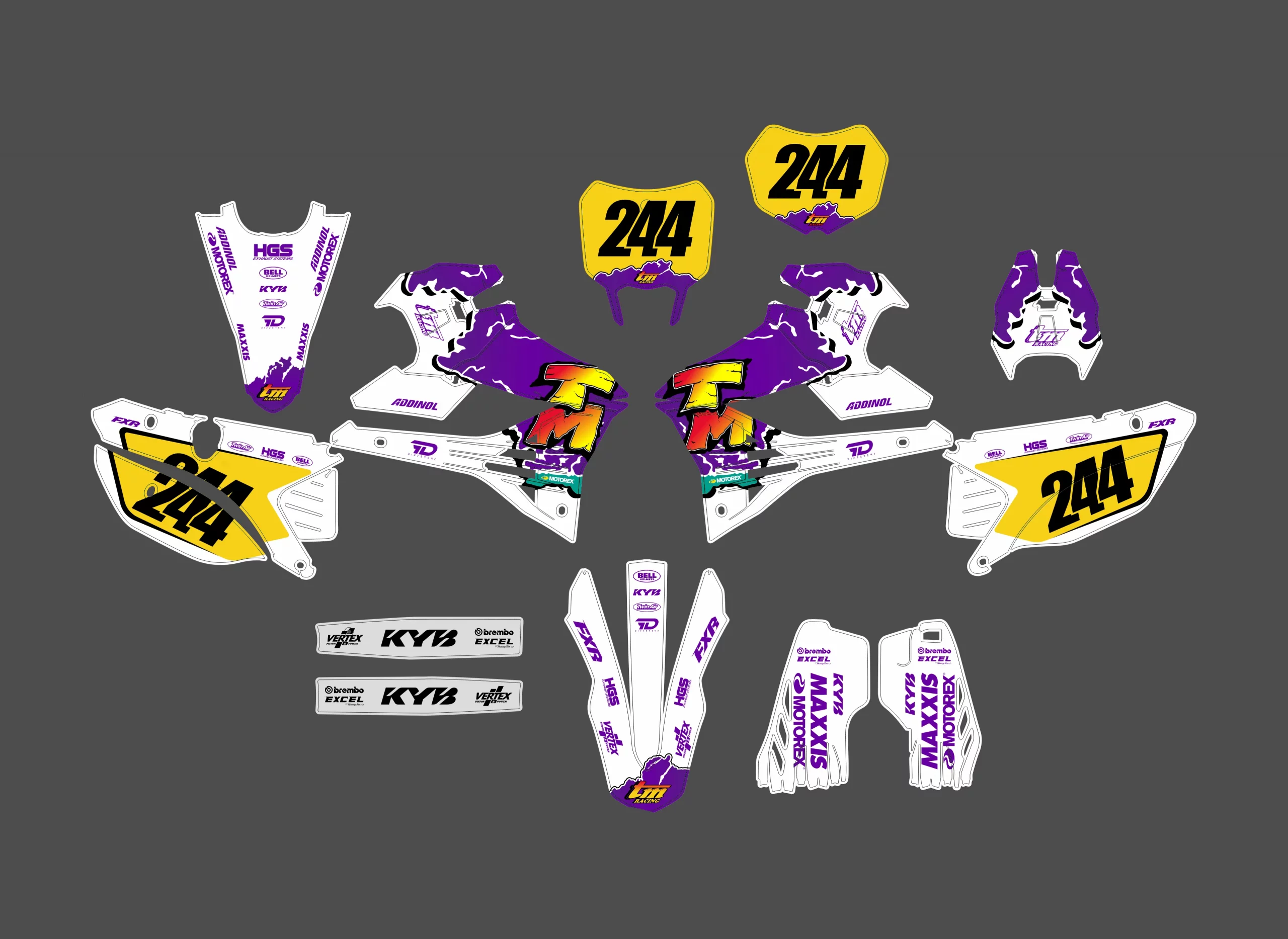 kit déco tm racing (2022 2024) vintage