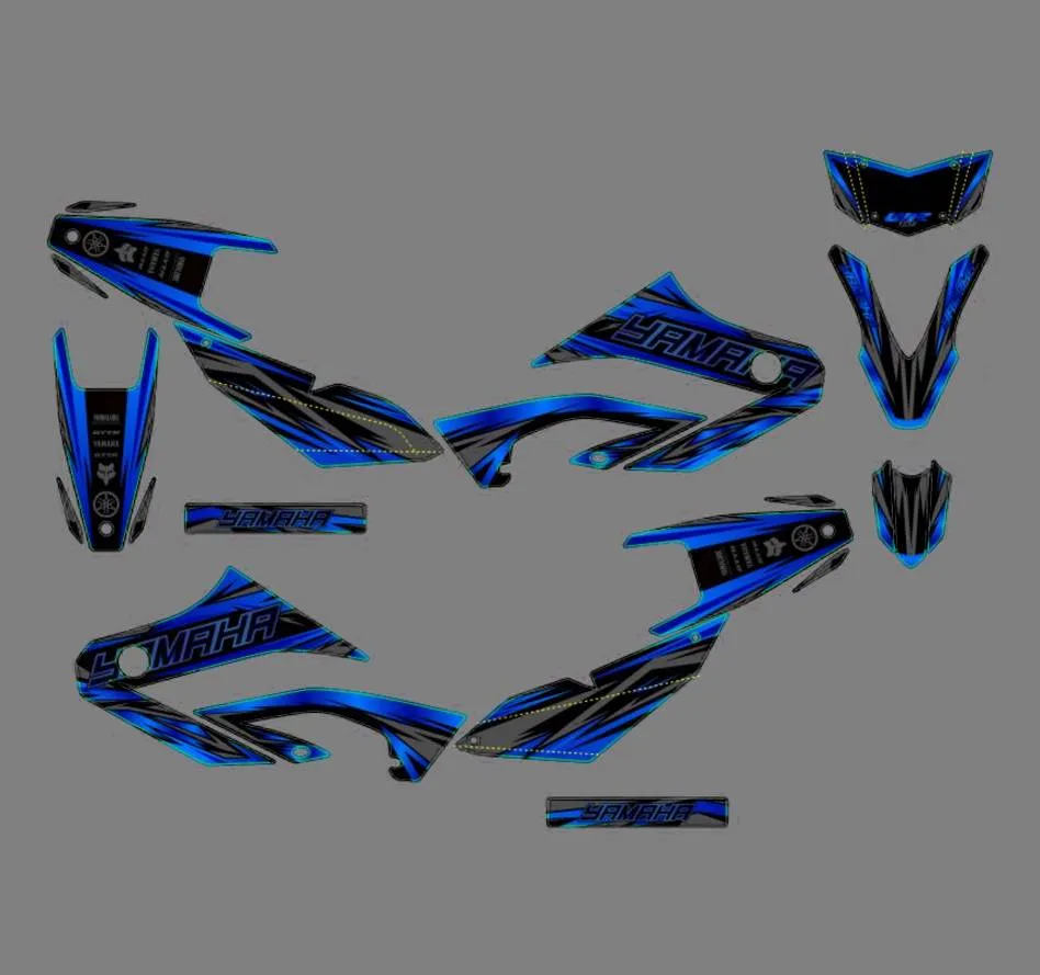 kit déco yamaha wr 125 bold bleu