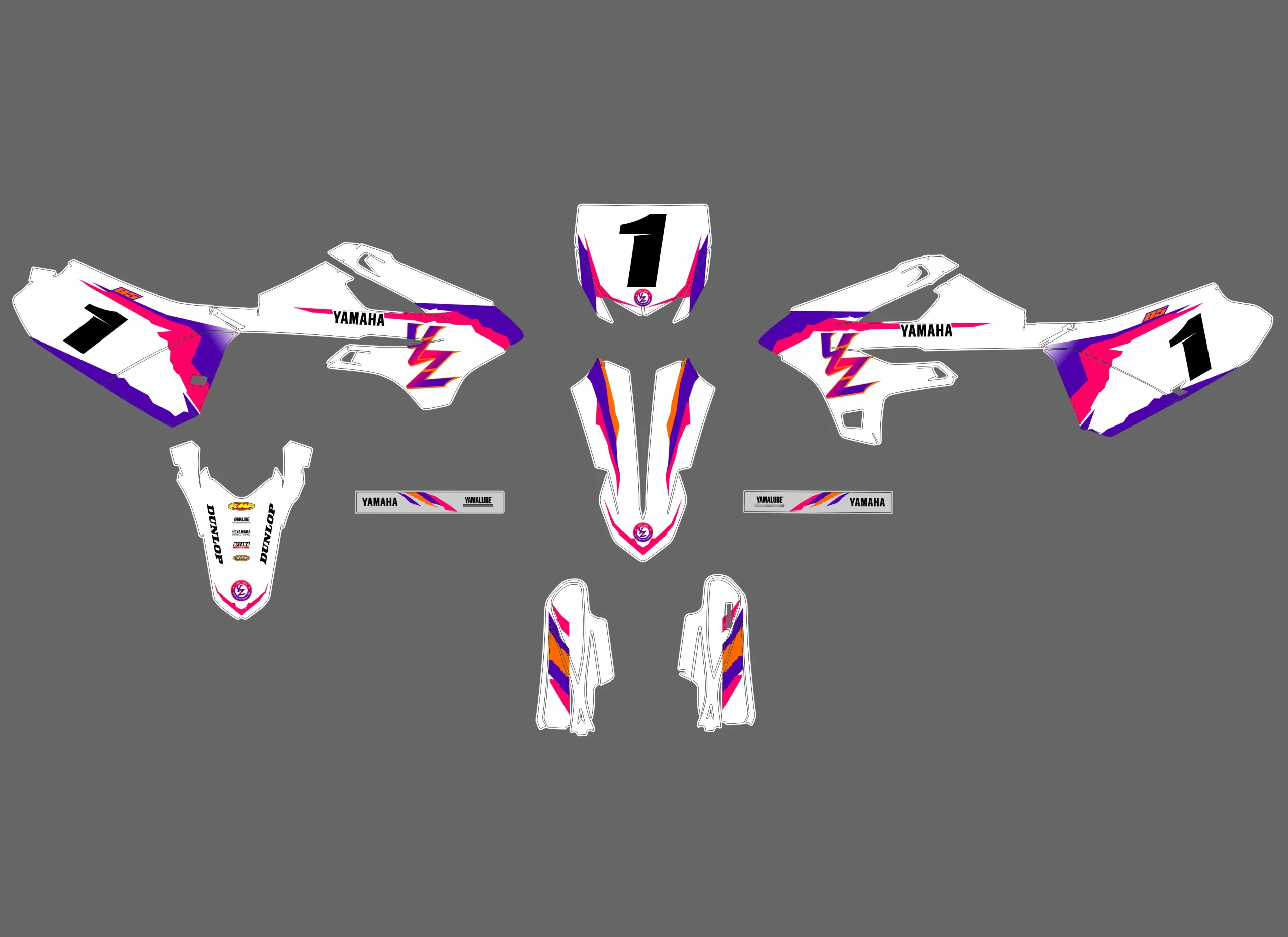 kit déco yamaha 85 yz (2022 2024) anniversaire