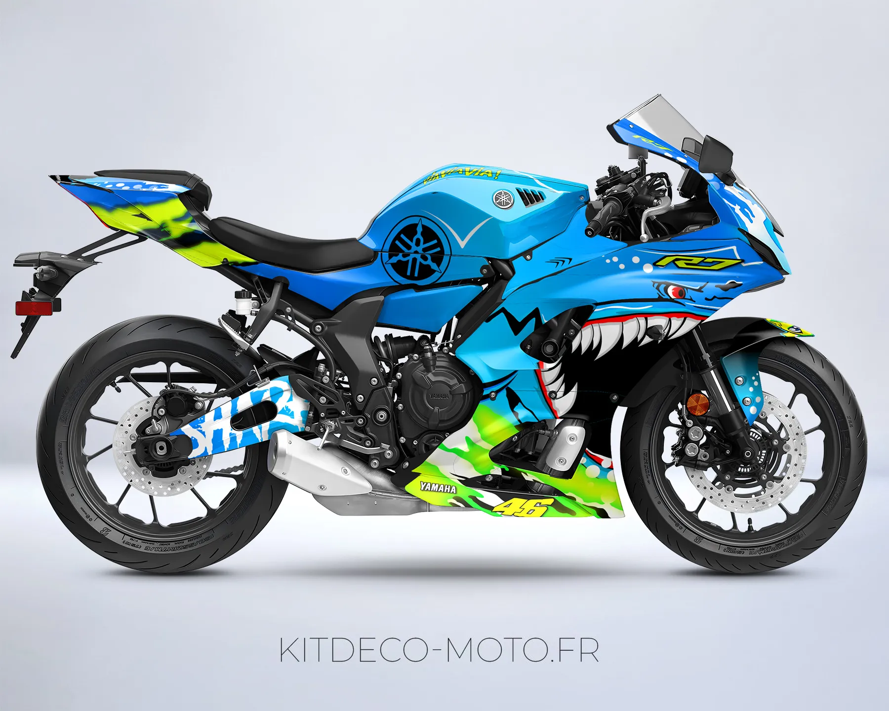 kit déco yamaha r7 shark