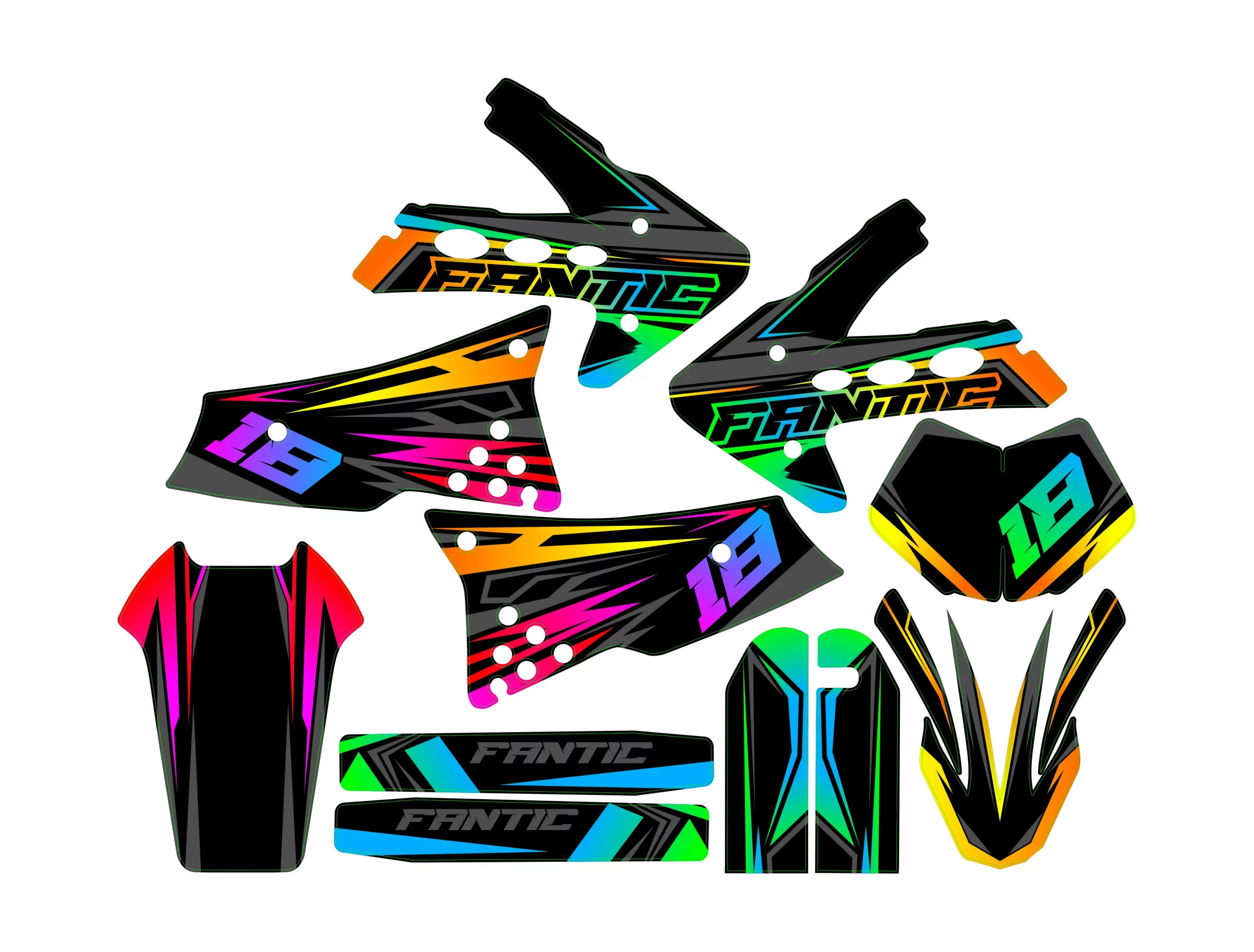 kit déco fantic cabarello 50 – multi