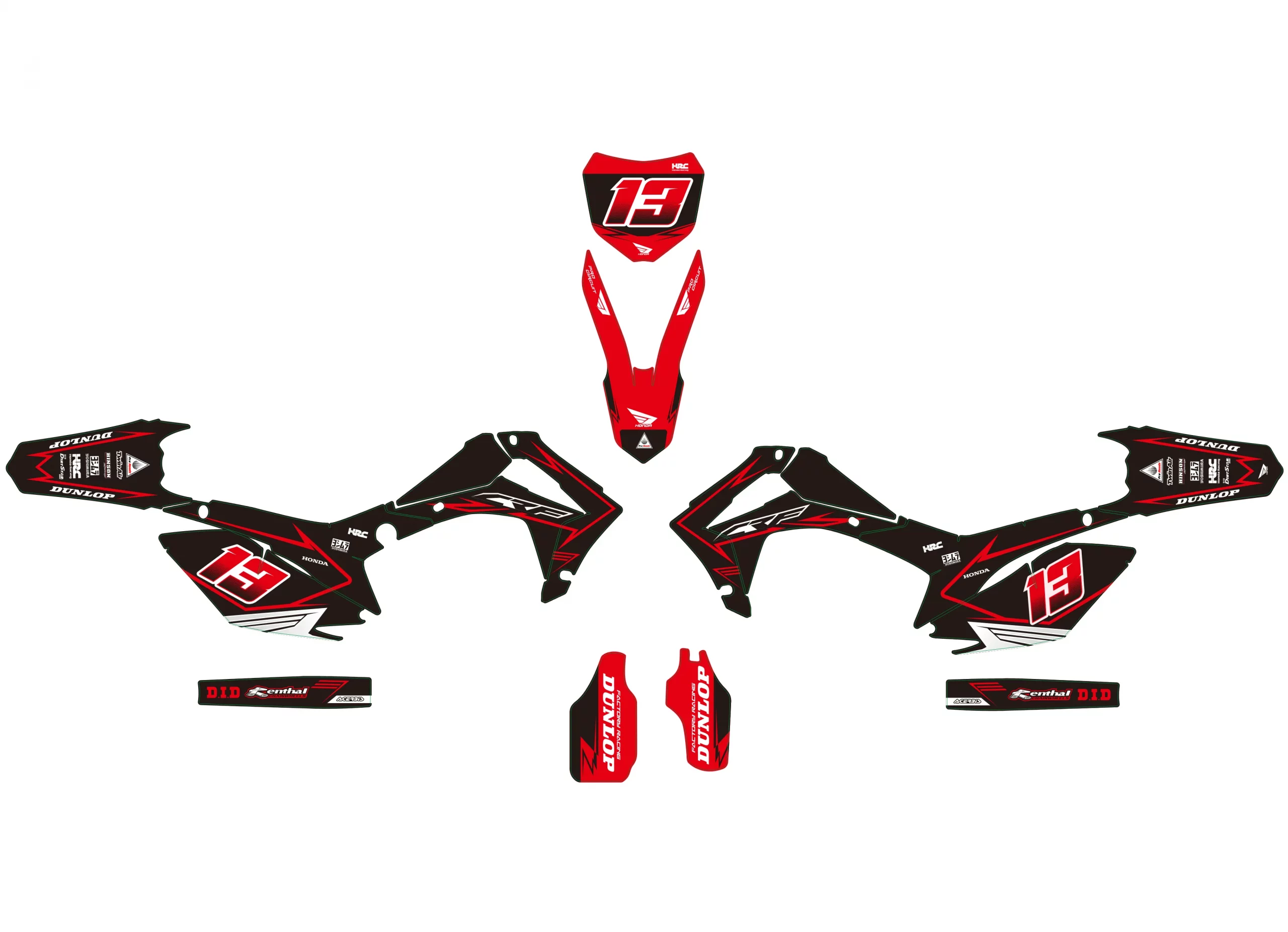 kit déco honda 250 crf (2014 2017) poly