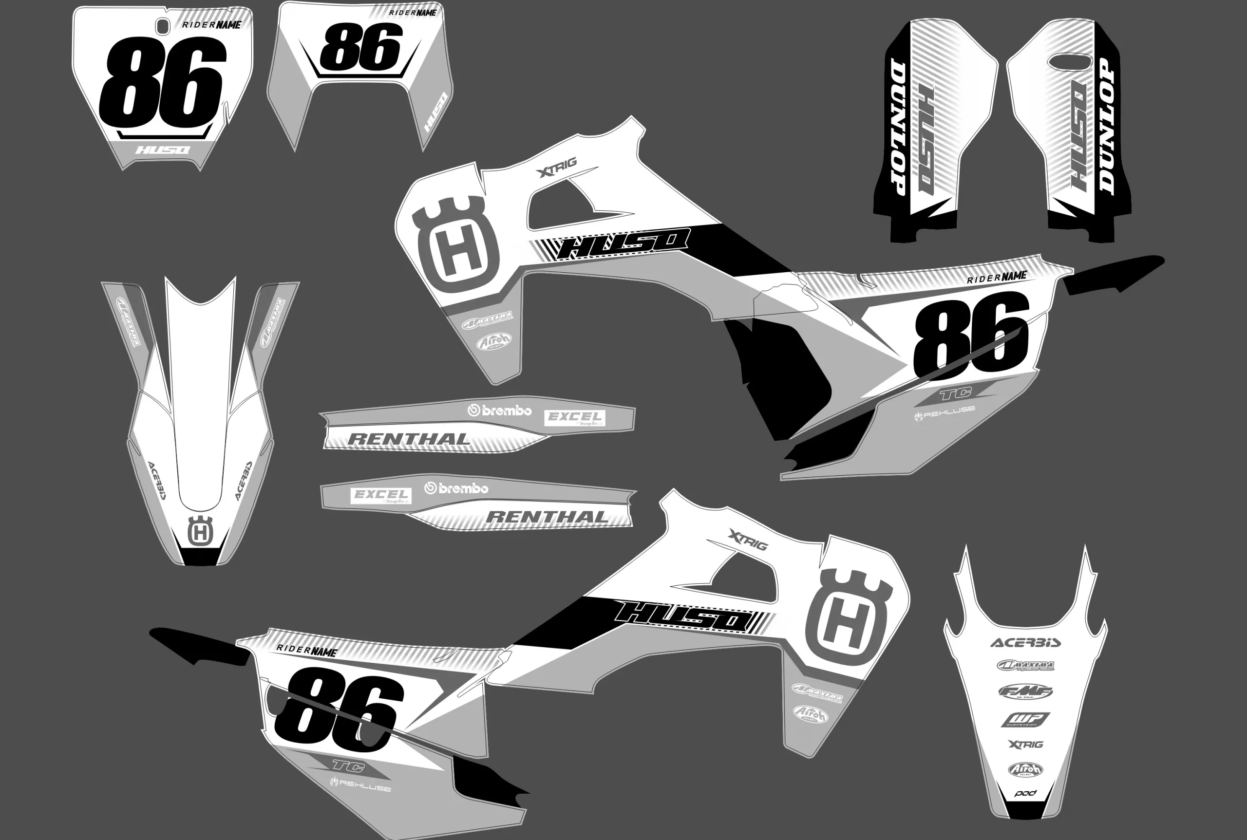 kit déco husqvarna te / fe (2020 2023) game