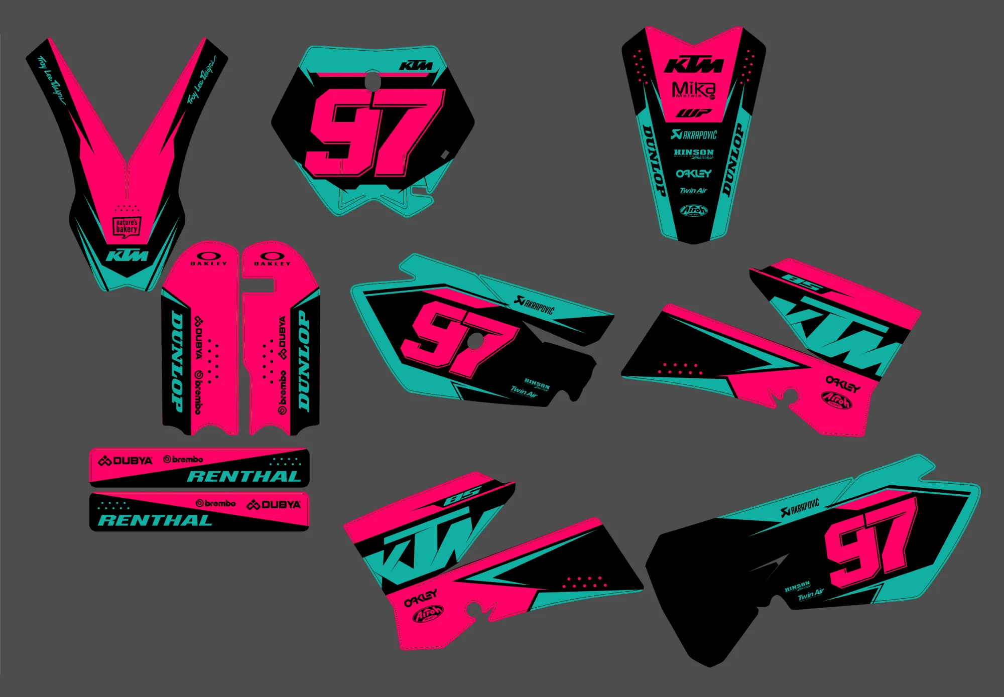 kit déco ktm 85 sx (2003 2012) extra