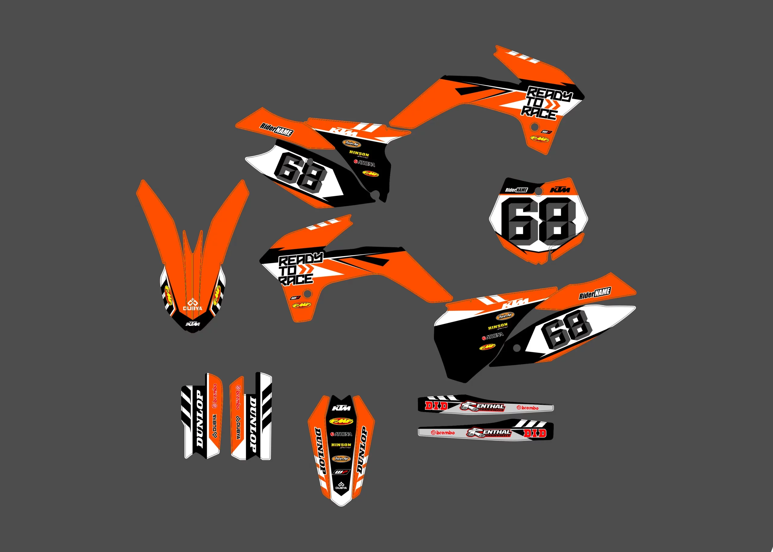 kit déco ktm 85 sx (2013 2017) type origine