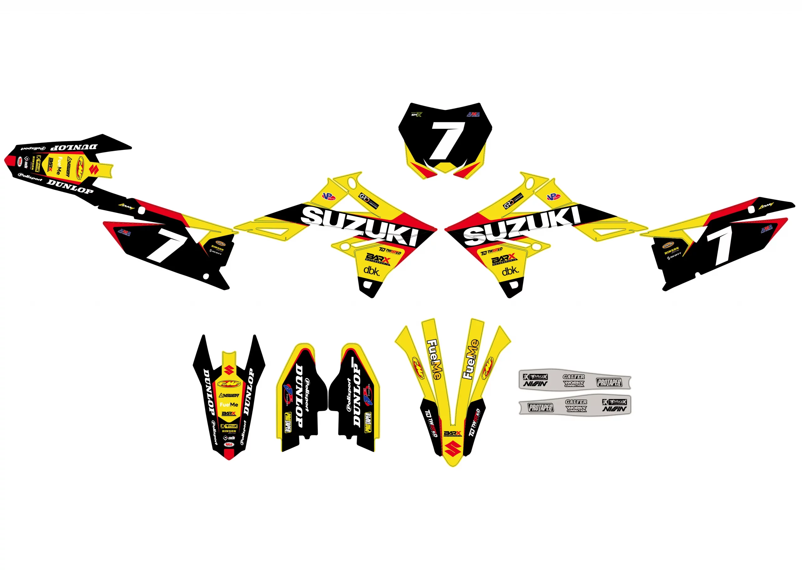 kit déco suzuki 450 rmz (2018 2024) type origine
