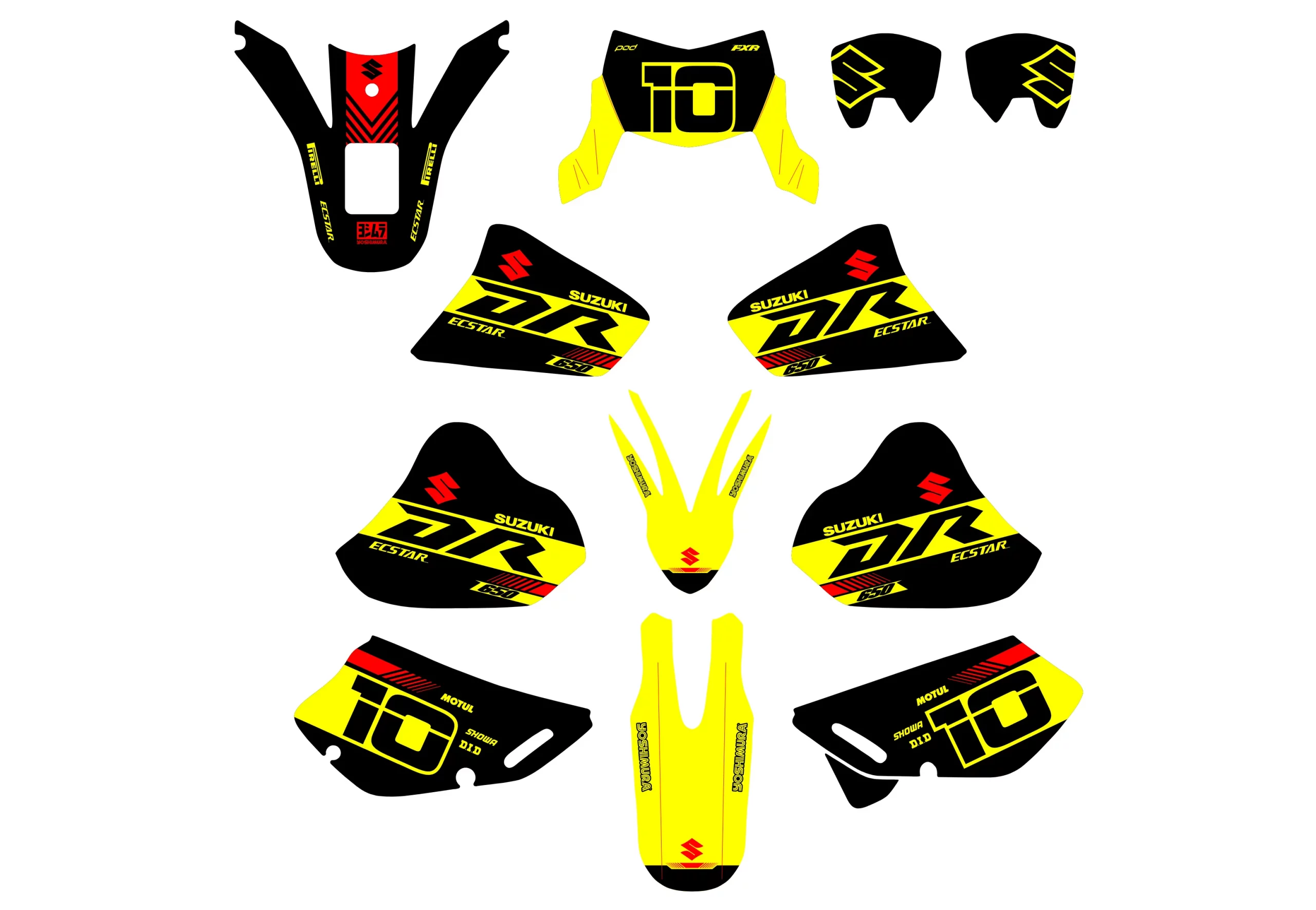 kit déco suzuki dr 650 factory