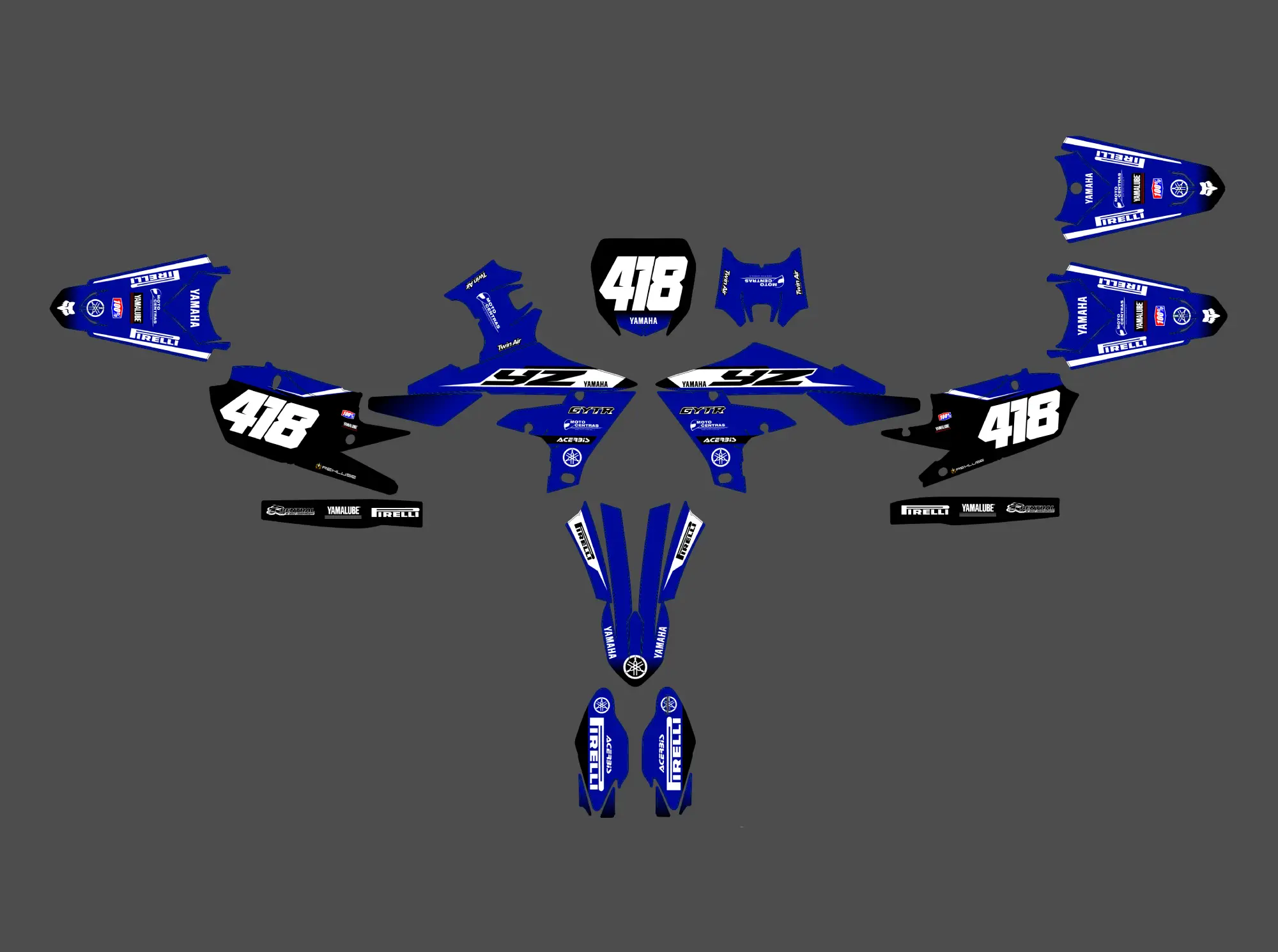 kit déco yamaha 450 yzf (2018 2022) type origine #2