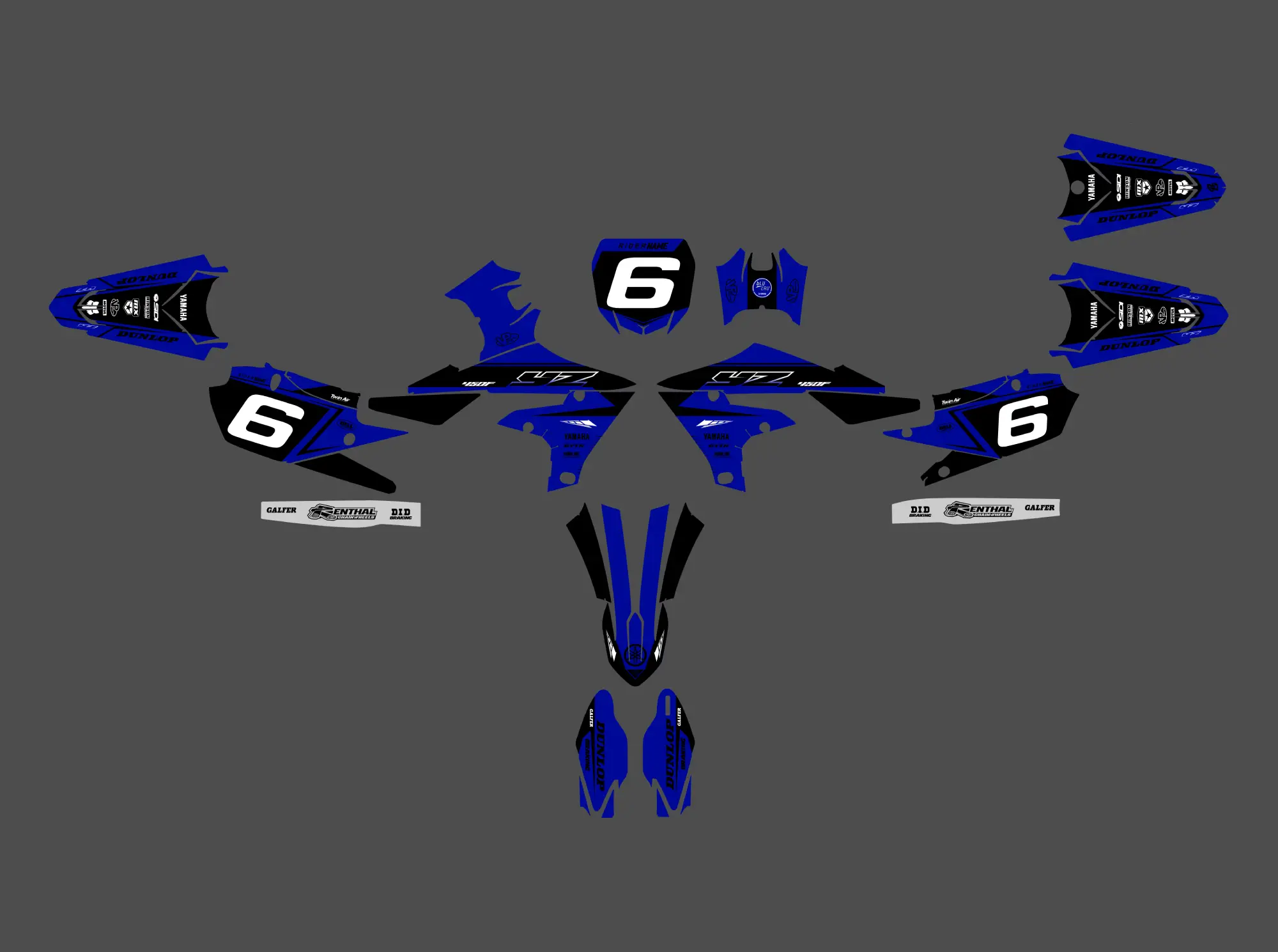 kit déco yamaha 450 yzf (2018 2022) type origine