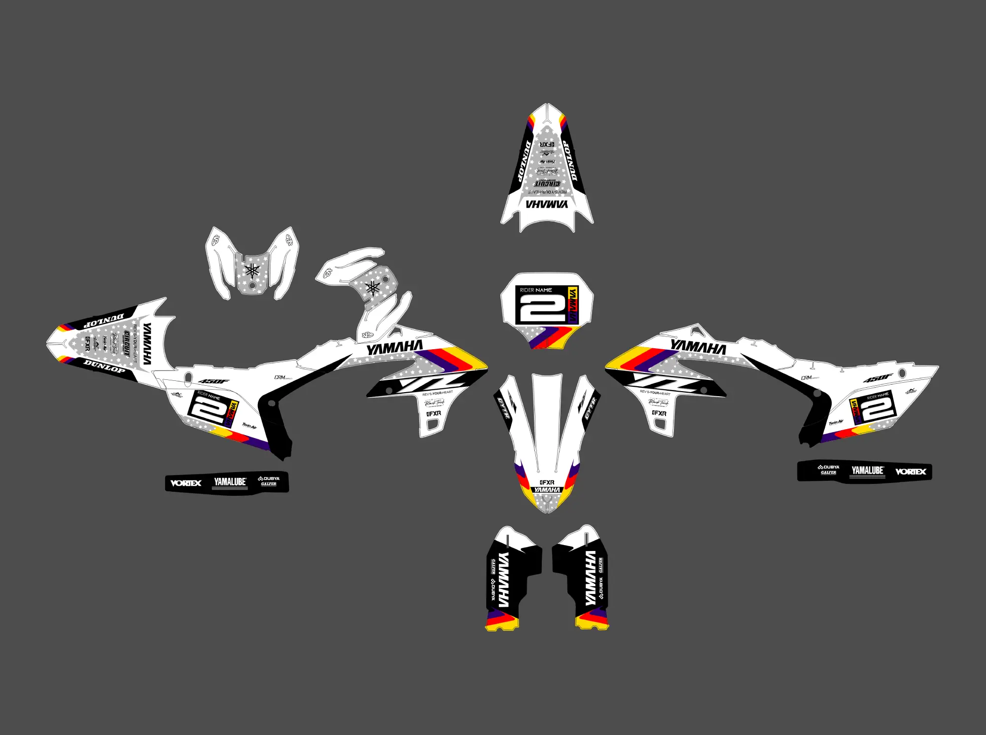 kit déco yamaha 450 yzf (2023 2024) colors