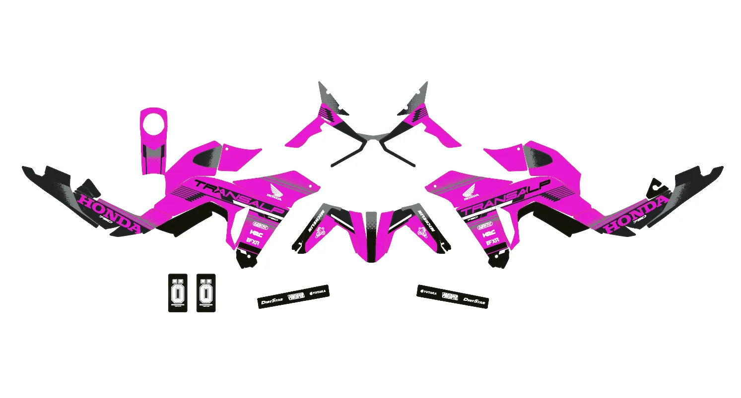 kit déco honda transalp 750 – city rose