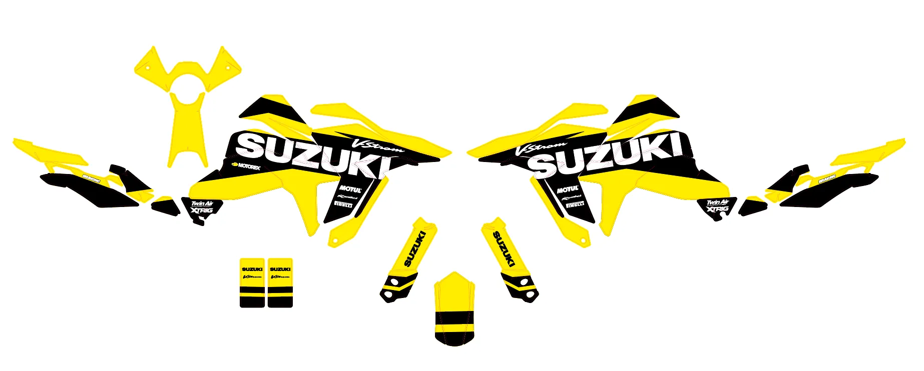 kit déco suzuki v strom 800 de – factory