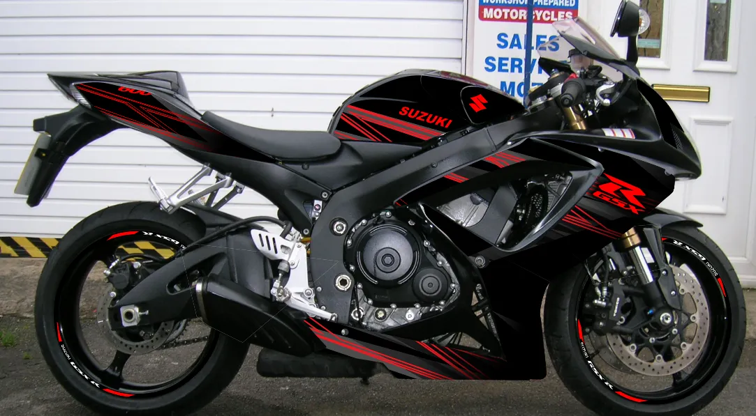 kit déco suzuki gsx r 600 / 750 – ligne rouge